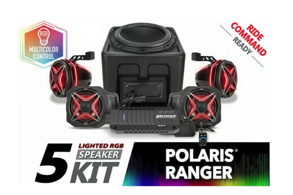  RG4-Q5VRC / 2018-2024 Ranger XP1000 V-Spec 5-Speaker 800watt Audio System | Config: Ride Command